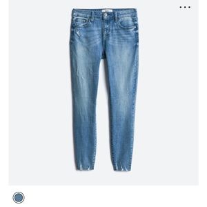 Pistola Arielle Skinny Scissor Cut Hem Jean Distressed